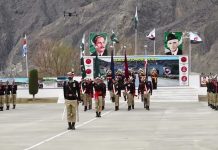 Passing Out Parade Of 21st BMT Batch Of PAK ARMY Northern Light Infantry Successfully Held During A Graceful And Prestigious Ceremony At NLI Centre At Bonji In Astore