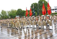 Passing Out Parade Of 21st Batch Of Recruits For MILITARY Training Course Successfully Held During A Graceful And Prestigious Ceremony Held At Punjab Regiment Centre (PRC) Mardan