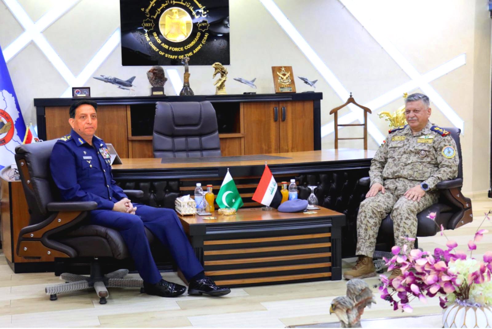 AIR CHIEF CALLS ON COMMANDER OF THE IRAQI AIR FORCE