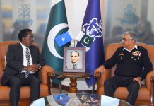 Minister Of Interior Federal Affairs & Reconciliation Of Somalia Ali Yusuf Ali And PAK NAVAL CHIEF Adm Muhammad Naveed Ashraf Ex