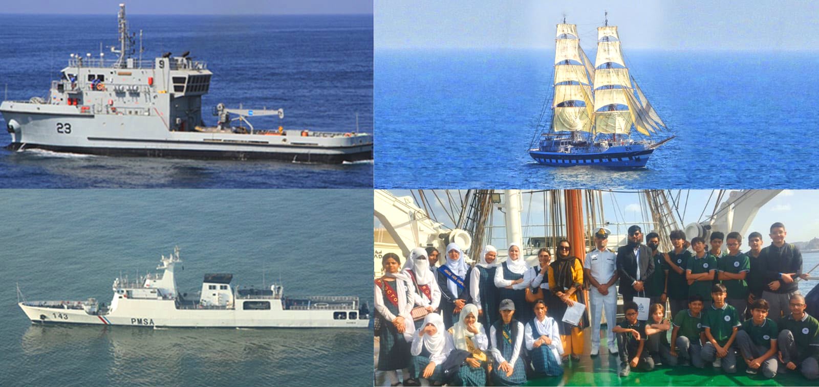 PAK NAVY Flotilla Comprises Of Stealth Warships PNS RAH NAWARD - PNS MADADGAR And PMSA KASHMIR Successfully Visits The Port Sultan Qaboos In ISLAMIC Brotherly Country Oman