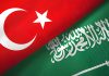 Inclusion Of PAKISTAN Iron Brother And All Weather STRATEGIC Ally TURKIYE In STRATEGIC MUTUAL DEFENSE AGREEMENT (SMDA) To Fundamentally Boost The Power Of Unified ISLAMIC MILITARY ALLIANCE As Attack On One Country Is Considered As Attack On All Member Countries And All Countries Would Respond With Full Might In Befitting Manner TURKIYE AND SAUDI ARABIA FLAGS TOGETHER