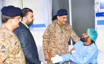 CDF And COAS Hafiz Syed Asim Munir And Chief Minister Balochistan Mir Sarfaraz Bugti Inquires About The Health Of Injured Bravest Sons Of Sacred Country PAKISTAN At CMH Quetta