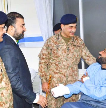 CDF And COAS Hafiz Syed Asim Munir And Chief Minister Balochistan Mir Sarfaraz Bugti Inquires About The Health Of Injured Bravest Sons Of Sacred Country PAKISTAN At CMH Quetta