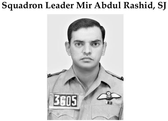 PAK AIR FORCE Pays Rich Tribute To Bravest Son Of Sacred Country PAKISTAN Squadron Leader Mir Abdul Rashid On His Birth Anniversary