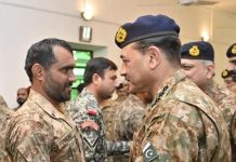 CHIEF OF DEFENSE FORCES (CDF) PAK ARMY CHIEF (COAS) Hafiz Syed Asim Munir And Corps Commander Peshawar Lieutenant General Omer Ahmed Bukhari Proudly Spend The Festivities Of Eid-Ul-Fitr With The Brave And Valiant TRI-ARMED FORCES Of Beloved Peace Loving Sacred Country PAKISTAN Deployed In Forward Posts During High-Profile And Most Important Visit To Kurram District In KPK Province CDF COAS Hafiz Syed Asim Munir And Corps Commander Peshawar Lieutenant General Omer Ahmed Bukhari Proudly Spend The Festivities Of Eid-Ul-Fitr With The Brave TRI-ARMED FORCES Of Sacred PAKISTAN